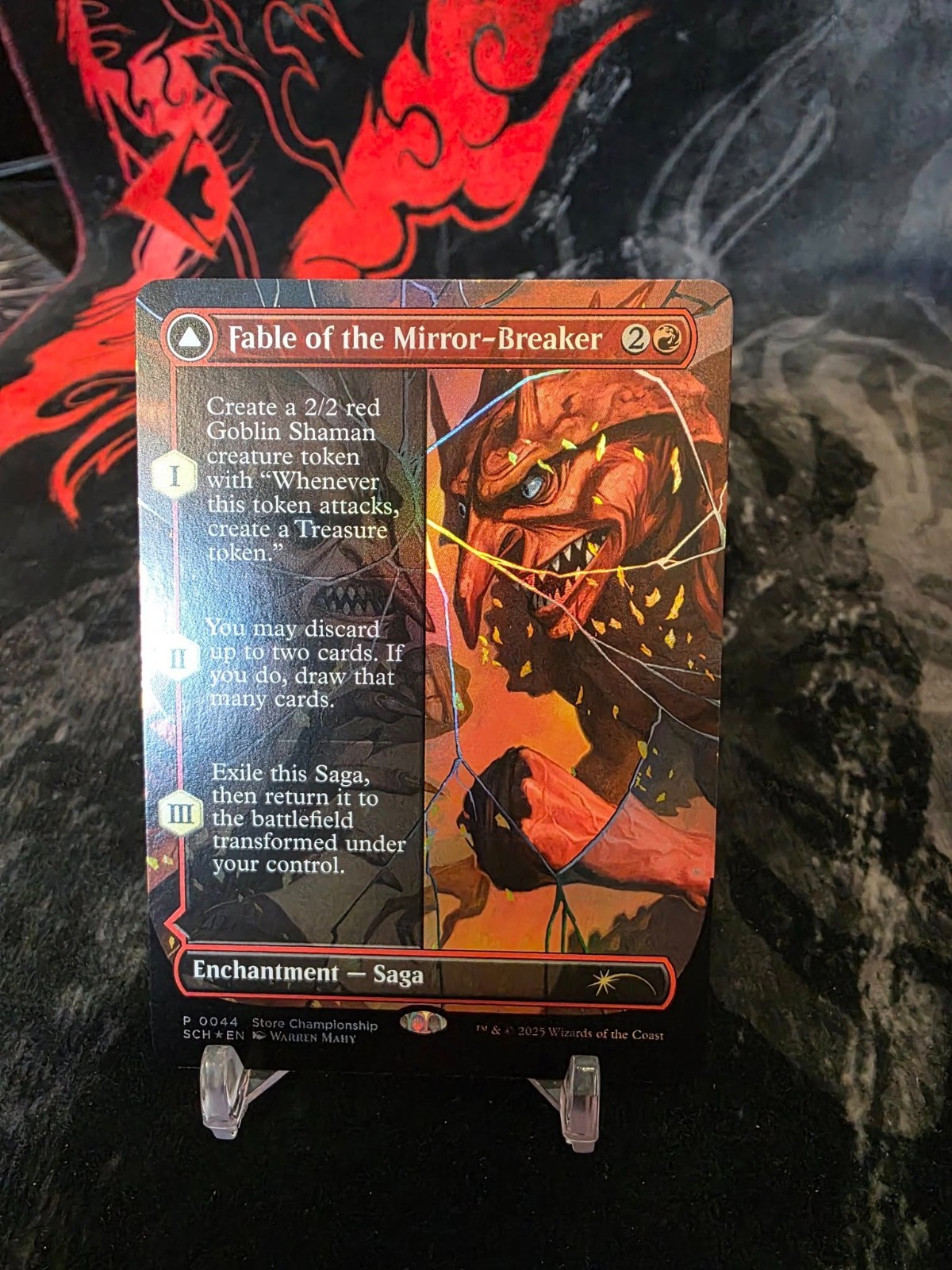 Fable of the Mirror-Breaker foil プロモ Mtg Fable of The Mirror-Breaker Store Championship Promo