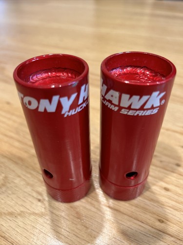 Tony Hawk Huck Jam Series Y26T Pair of Vintage Red Bike Pegs for Bicycle