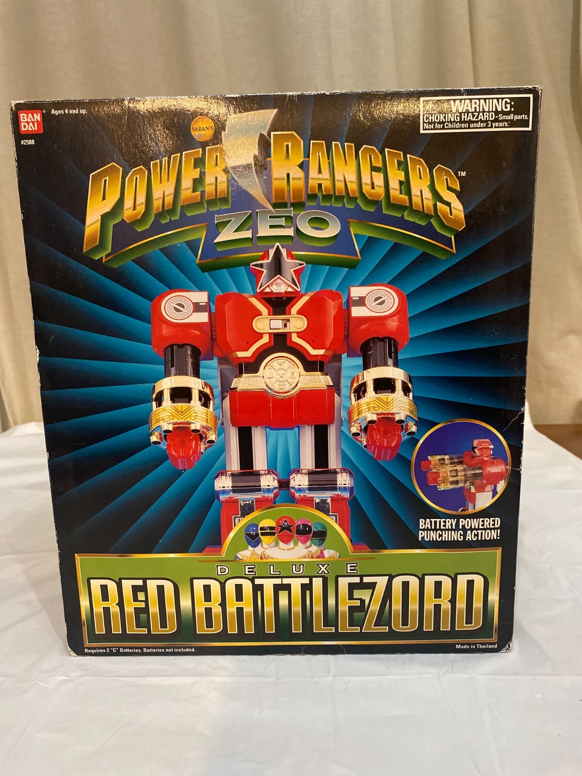 Power Rangers Zeo Deluxe Red Battlezord Bandai 1996 Bandai