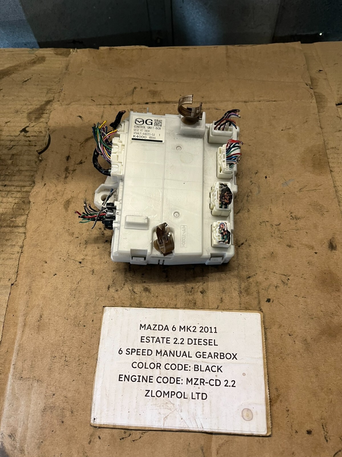 Mazda 6 MK2 2011 Estate 2.2 Diesel - Comfort Control Unit GES267560A