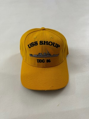 New The Corps USS Shoup DDG 86 OOD Yellow Baseball Cap One Size
