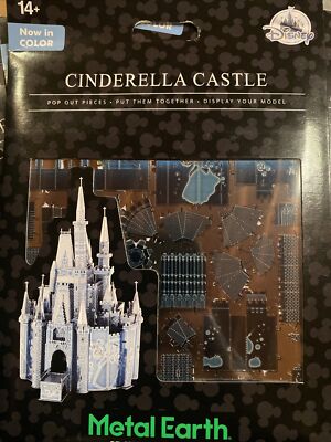 Disney World Park Metal Earth 3D Model Kit Main Street USA Cinderella Castle