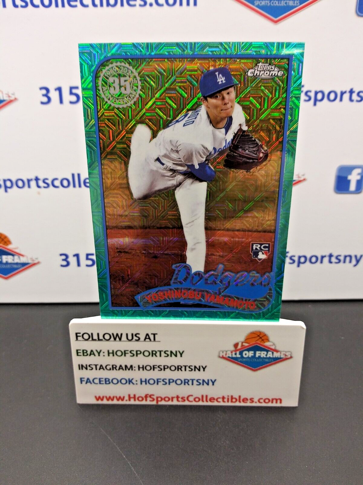 2024 TOPPS SILVER PACK CHROME YOSHINOBU YAMAOTO TEAL
