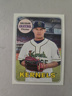 2018 Topps Heritage Minor League Brusdar Graterol #102 Cedar Rapids Kernels