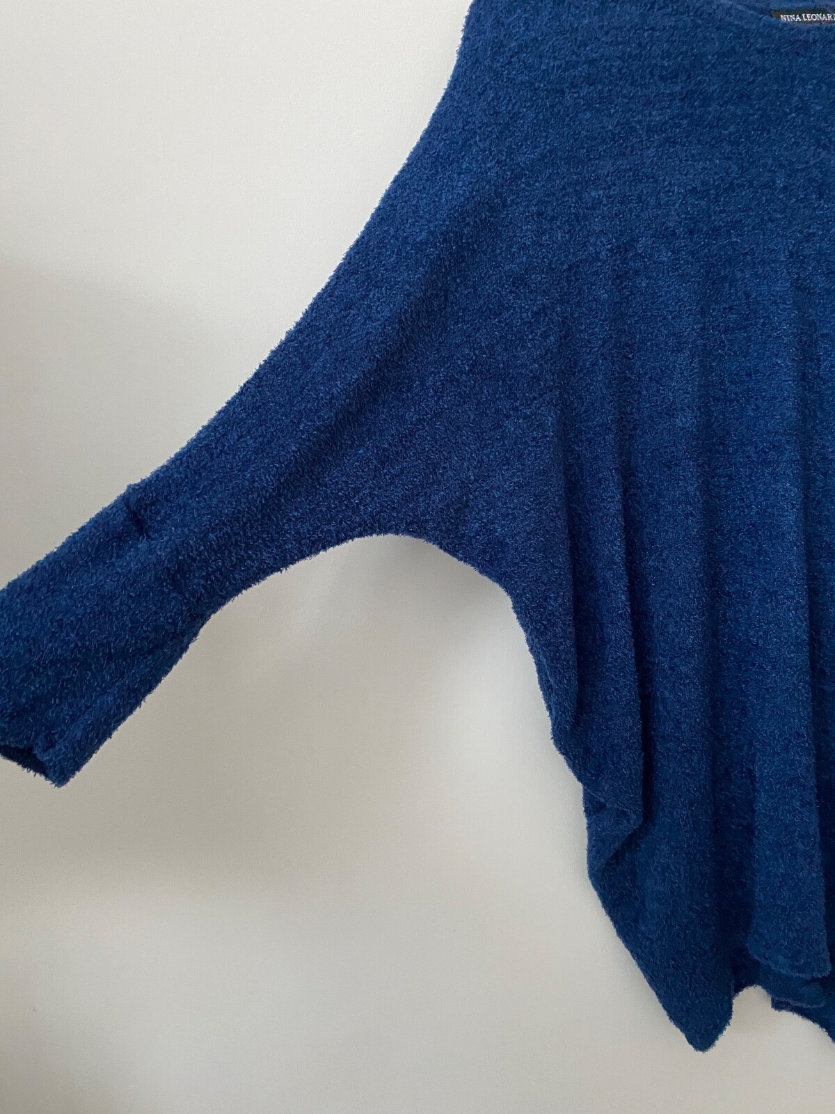 Nina Leonard Dolman Fluffy Top Size S - Picture 3 of 4