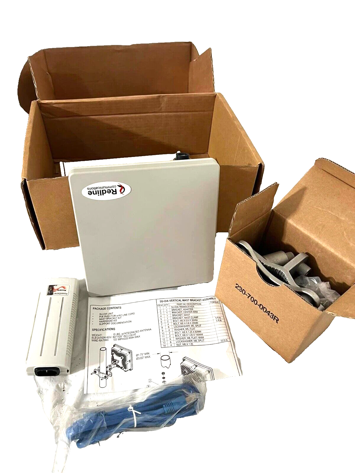 SU-OIA-00D-3436F7 REDLINE COMM MFR-IPN# 13-00051-12 NEW!