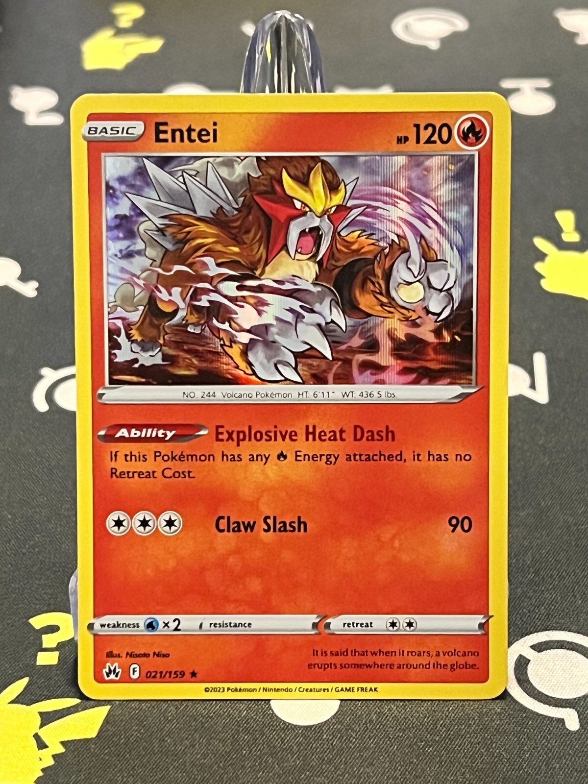 ポケモンカードｅ　エンテイ　キラ キラ】エンテイ - アメニティードリーム通販部