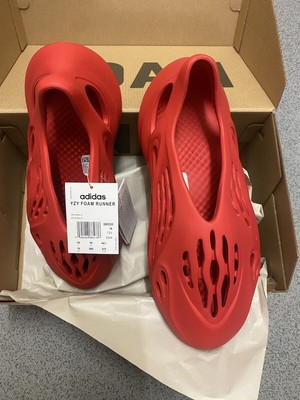Adidas Yeezy Foam Runner Vermillion Red UK10 100% Genuine ✅ GW3355.