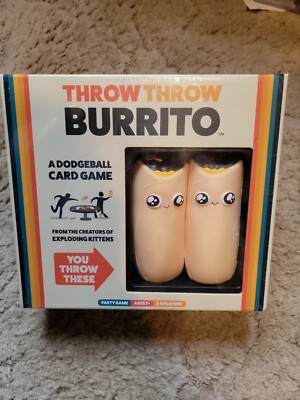 Throw Throw Burrito by Exploding Kittens A Dodgeball Card Game Brand Gift NIB