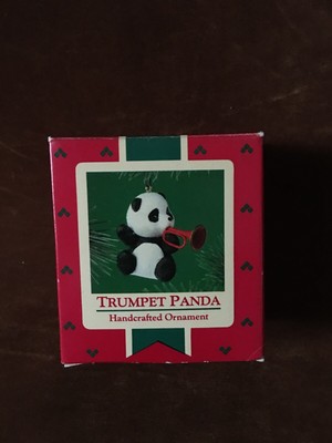 Hallmark Keepsake Ornament 1985 Trumpet Panda New  