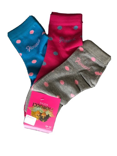 VTG Fiorucci Multicolor Polka Dot Socks (Deadstock)