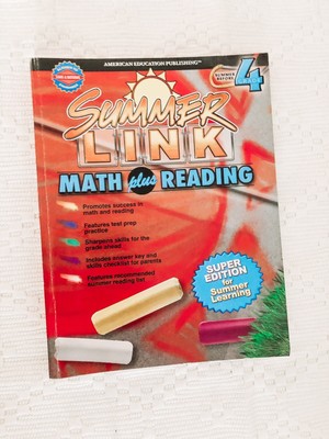 Summer Link: Math Plus Reading Summer Before 4th Grade Workbook