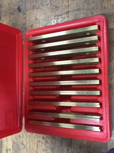 NEW SET OF 6 " PARALLELS TIN COATED X 1/8 " 10 PC