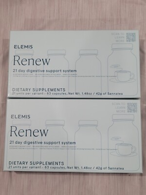 2x Elemis Renew 21 Day Digestive Support System Exprtn Date 03/2025 Boxes