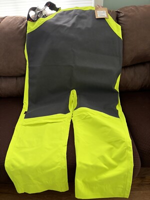 Brand NWT Grundens Men's Ironclad Bib | Hi Vis Yellow | sz 2XL