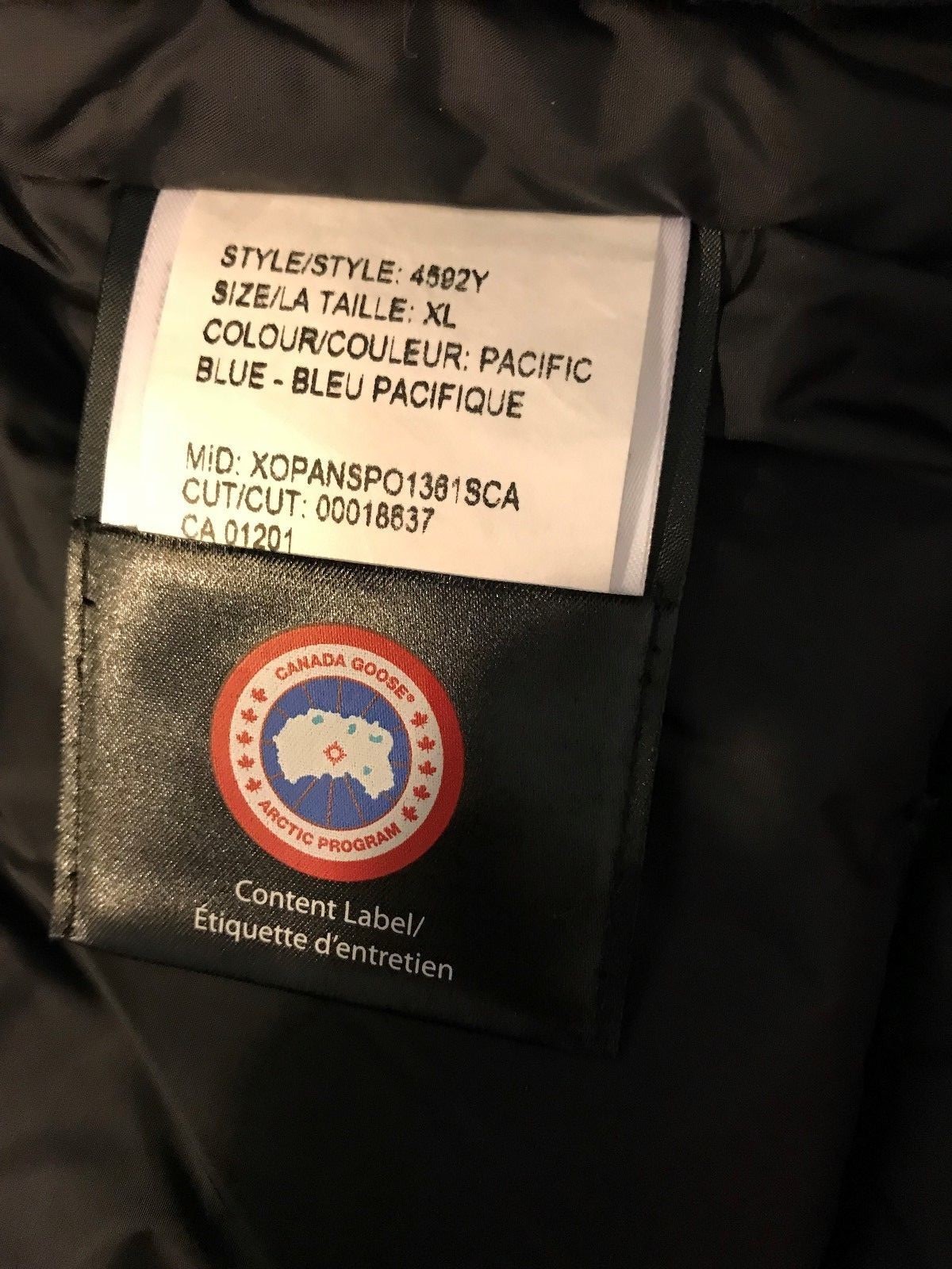 Canada Goose Boy's Youth Hooded Down-Filled Jacket_Blue_XL(18-20)