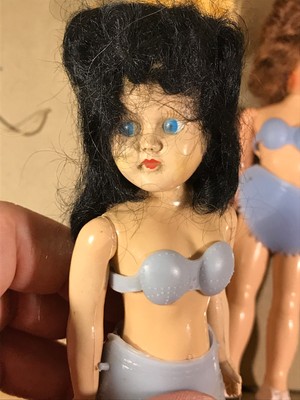 Lingerie Lou DOLL w/ BOX swedish underwear dress up SLEEPY EYES Vintage