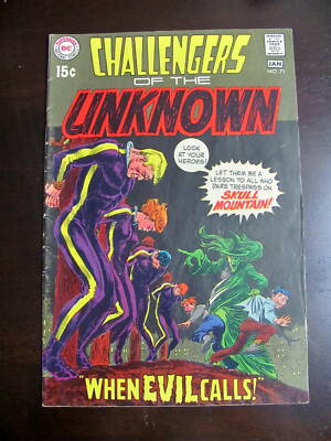 Challengers of the Unknown #71 VG/FN (1970) When Evil Calls DC Comics BIN-176