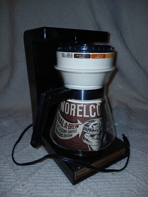 Vintage Norelco Dial-A-Brew 10 Cup Automatic Drip Filter Coffee Maker HB5140