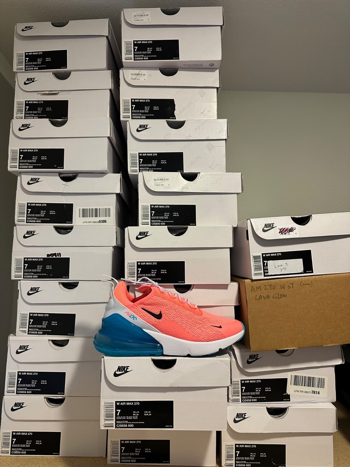 women's air max 270 lava glow
