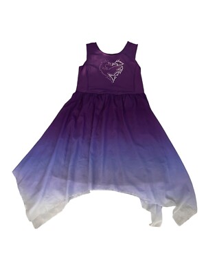 Disney Descendants 3 Mal  Purple Dress Up Dress Size XL 14-16 Preowned