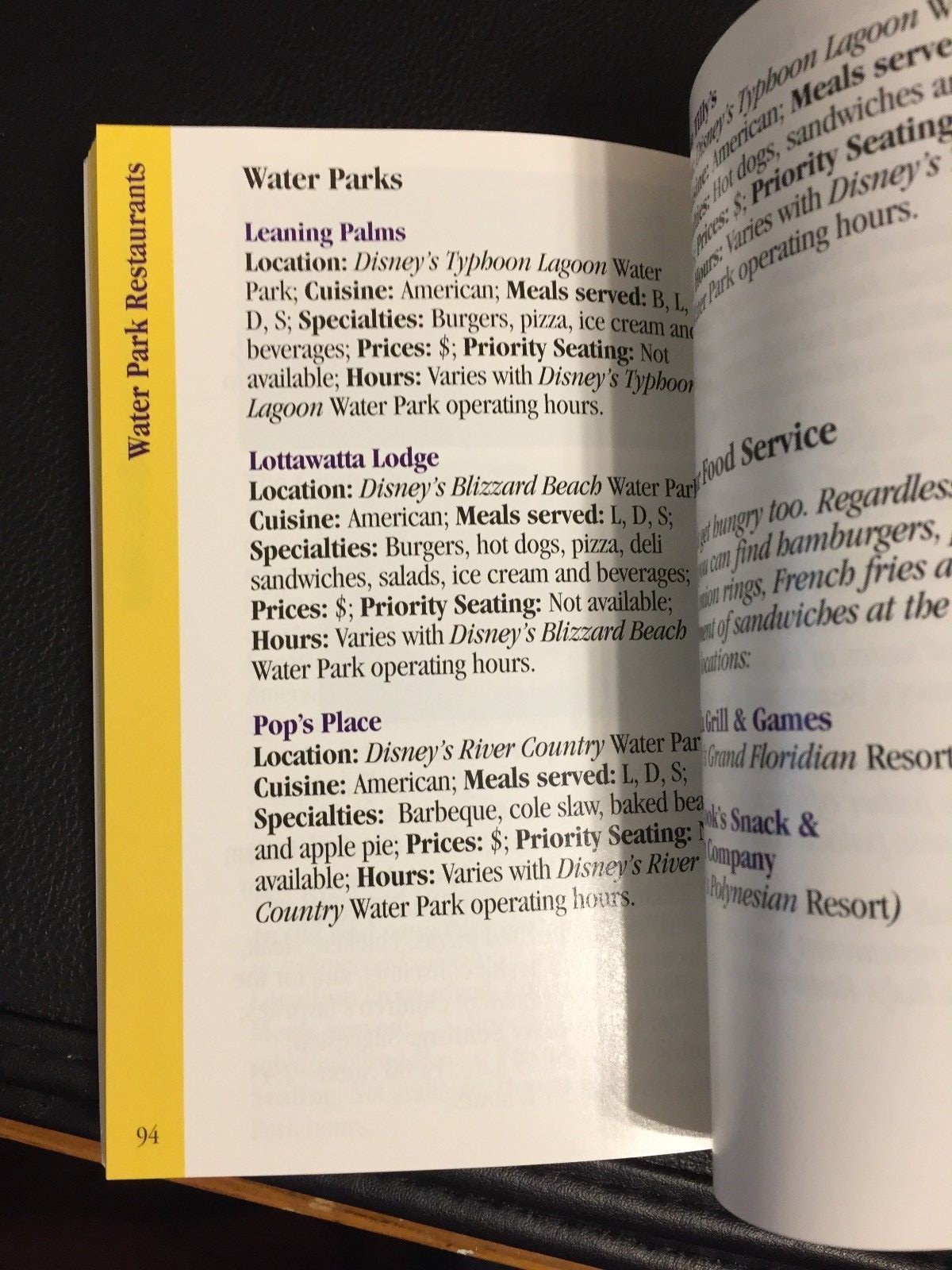 Walt Disney World Guidebook - Shopping, Dining, Recreation - American Express