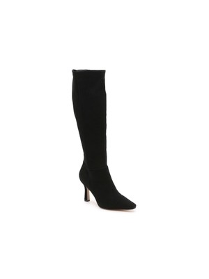 

SAM EDELMAN Женские черные кожаные ботинки на каблуке с миндалевидным носком на молнии, размер 6,5, Черный, H4119L1