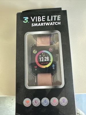 3Plus Vibe Lite Smartwatch Fitness/Blood Oxygen/Sleep Monitor [PINK] [BRAND NEW]