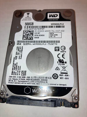 Western Digital WD5000LPLX 500GB 2.5'' Laptop Hard Drive SATA