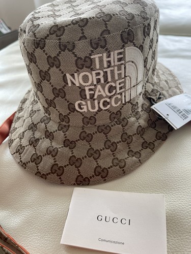 THE NORTH FACE x GUCCI バケットハット M Gucci x North Face Reversible Bucket Hat Blue Size M 58cm