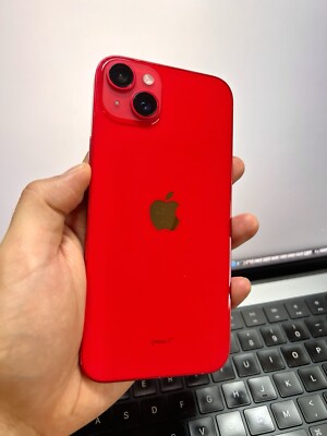 Apple iPhone 14 Plus (91% Batt) Factory Unlocked Red (Cracked Front) #20287
