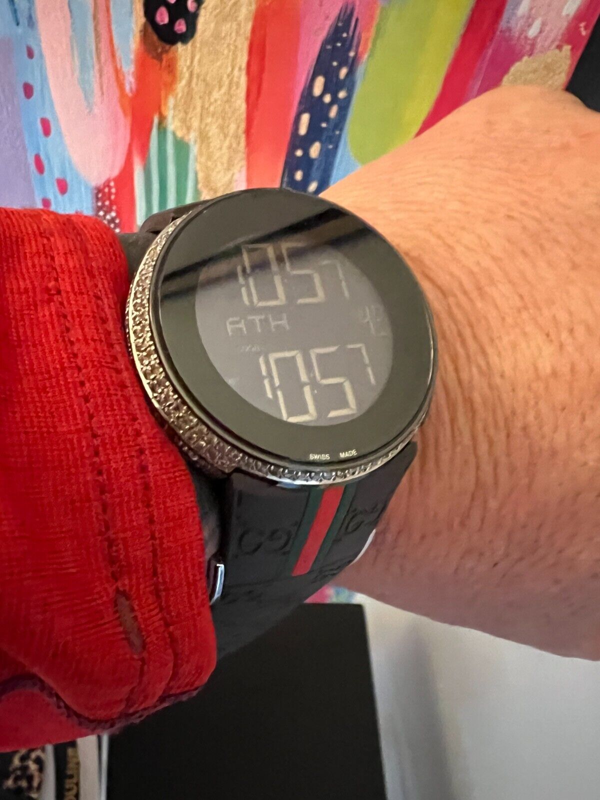Gucci Diamond(5.50 ct) Men's Full Digital Watch | eBay Gucci Diamond(5.50 ct) Men's Full Digital Watch | eBay