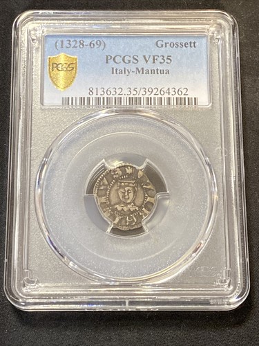 1328-69 Italy-Mantua Grossett PCGS VF35 Top Pop! 1 Of 1
