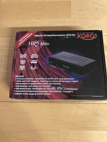 Xoro HRS 8660 digitaler Satelliten-Receiver mit LAN Anschluss NEU