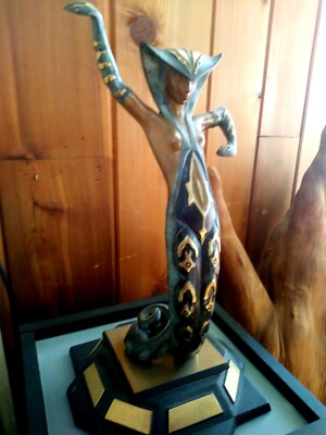 ERTE LA JALOUSIE ART DECO BRONZE SCULPTURE, 1983 Ltd. Ed. #146/250, Signed, MINT