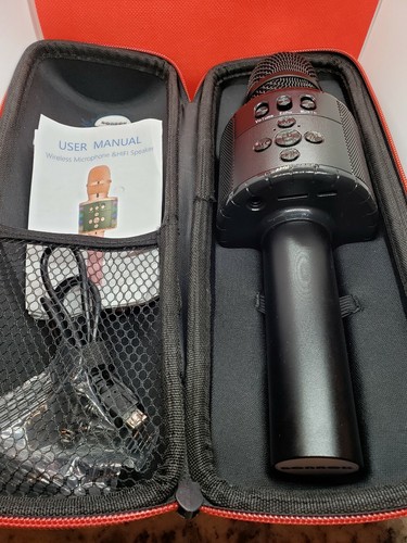 BONAOK Wireless Bluetooth Karaoke Microphone Portable Handheld karaoke Mic New