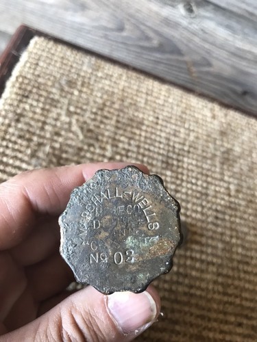 Vintage Brass Marshall-Wells Grease Cup Oiler