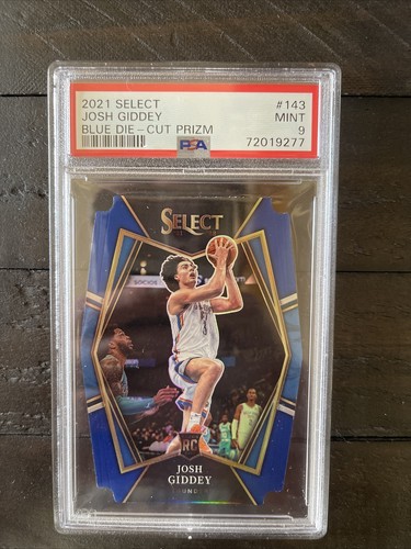 2021-22 Panini Select Josh Giddey Blue Die Cut #143 /249 Psa