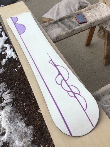 BURTON 49 149 Snowboard WOOD CORE Waxed/tuned HANDMADE IN AUSTRIA Womens Ladies