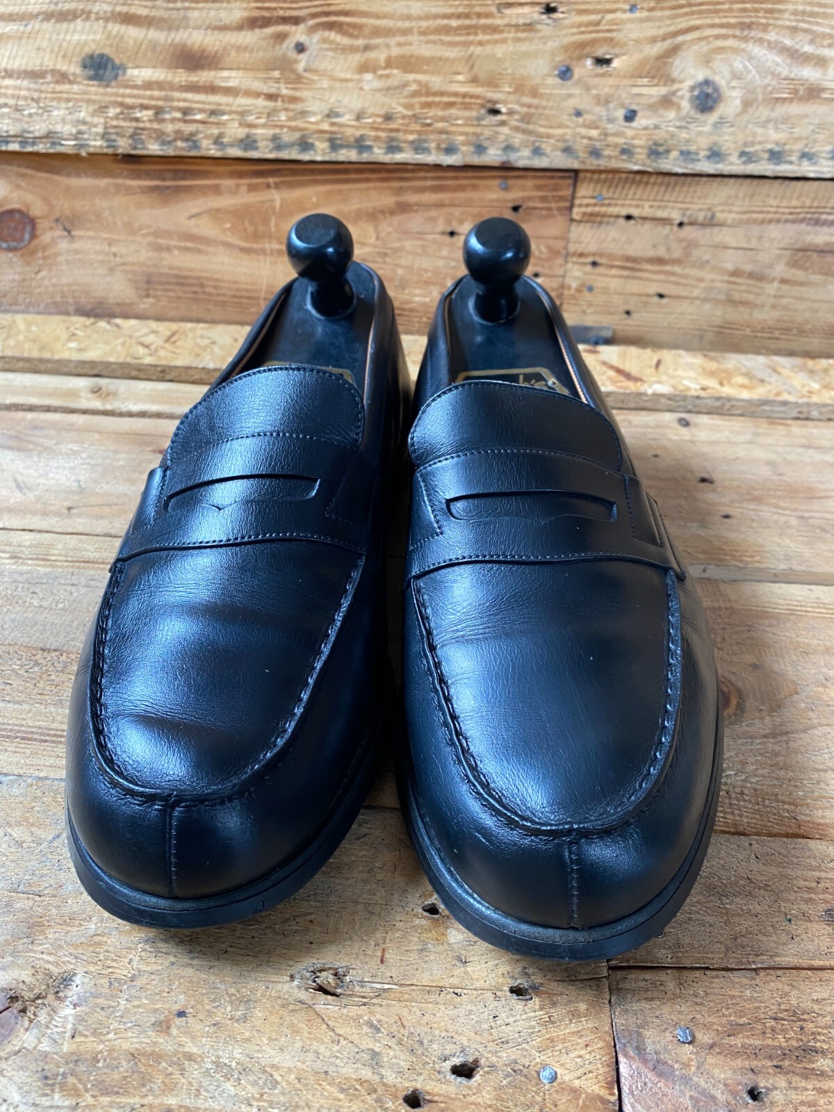J.M. WESTON 180 Loafer サイズ8E VINTAGE J.M.Weston 180 Black penny leather loafers sz Uk 8E US 9 | eBay