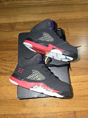 Nike Air Jordan 5 Retro Black/Fire Red/Grape Ice/New Emerald