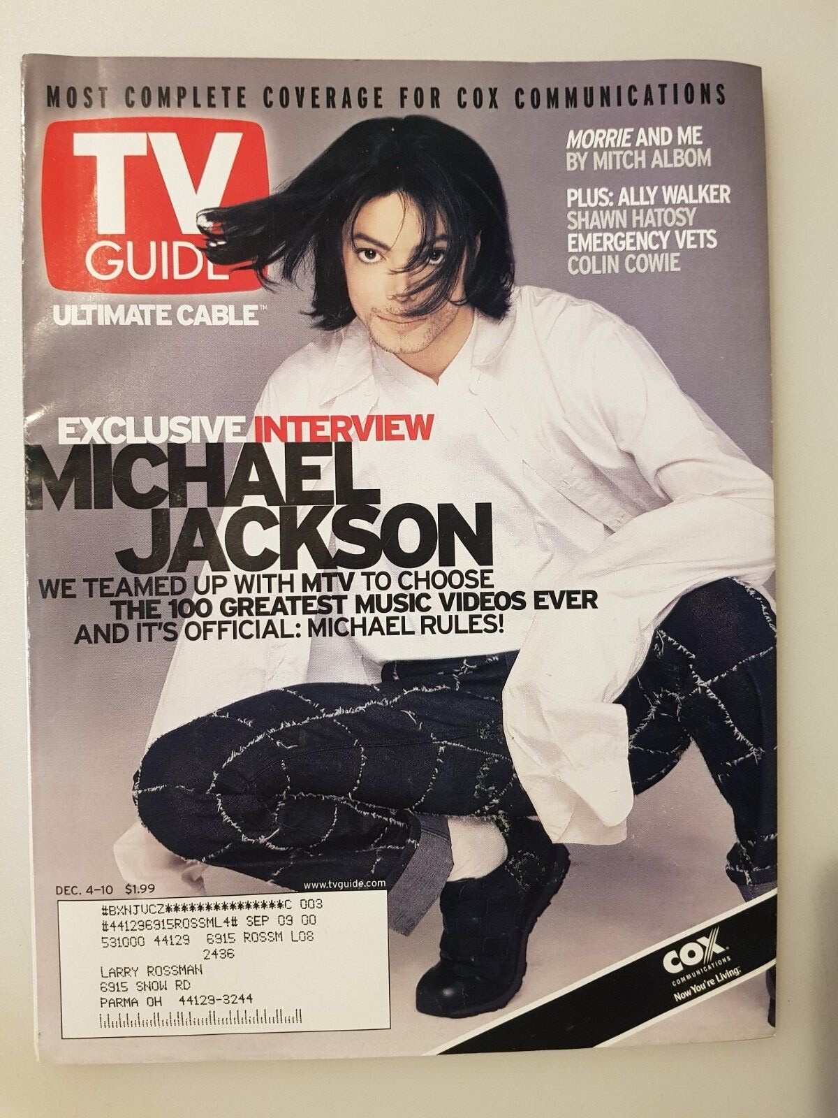 US Magazine TV Guide Michael Jackson 1999 | eBay