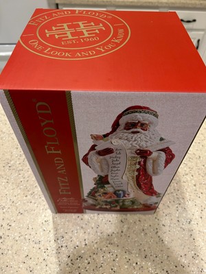 NIB Fitz and Floyd SANTA Holiday Home African-American Figurine 13'' Tall