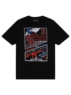 Metal Mulisha Men's 2nd Amendment Supporter Short Sleeve T-shirt Till Death Tee