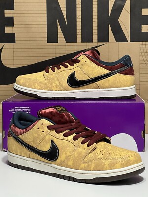 Nike SB Dunk Low Pro City Of Cinema Celestial Gold/ Red FZ1278-200 Mens 13