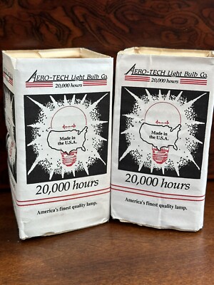 Aero-Tech / 75 Watt - A19 - Light Bulbs Made in USA - 2 Bulbs