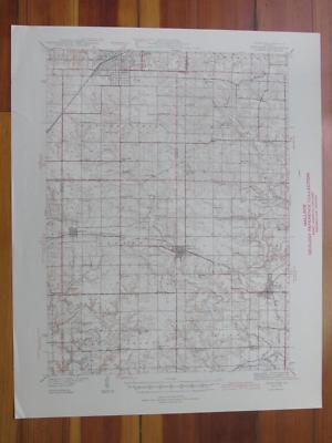 Kewanee Illinois 1944 Original Vintage USGS Topo Map