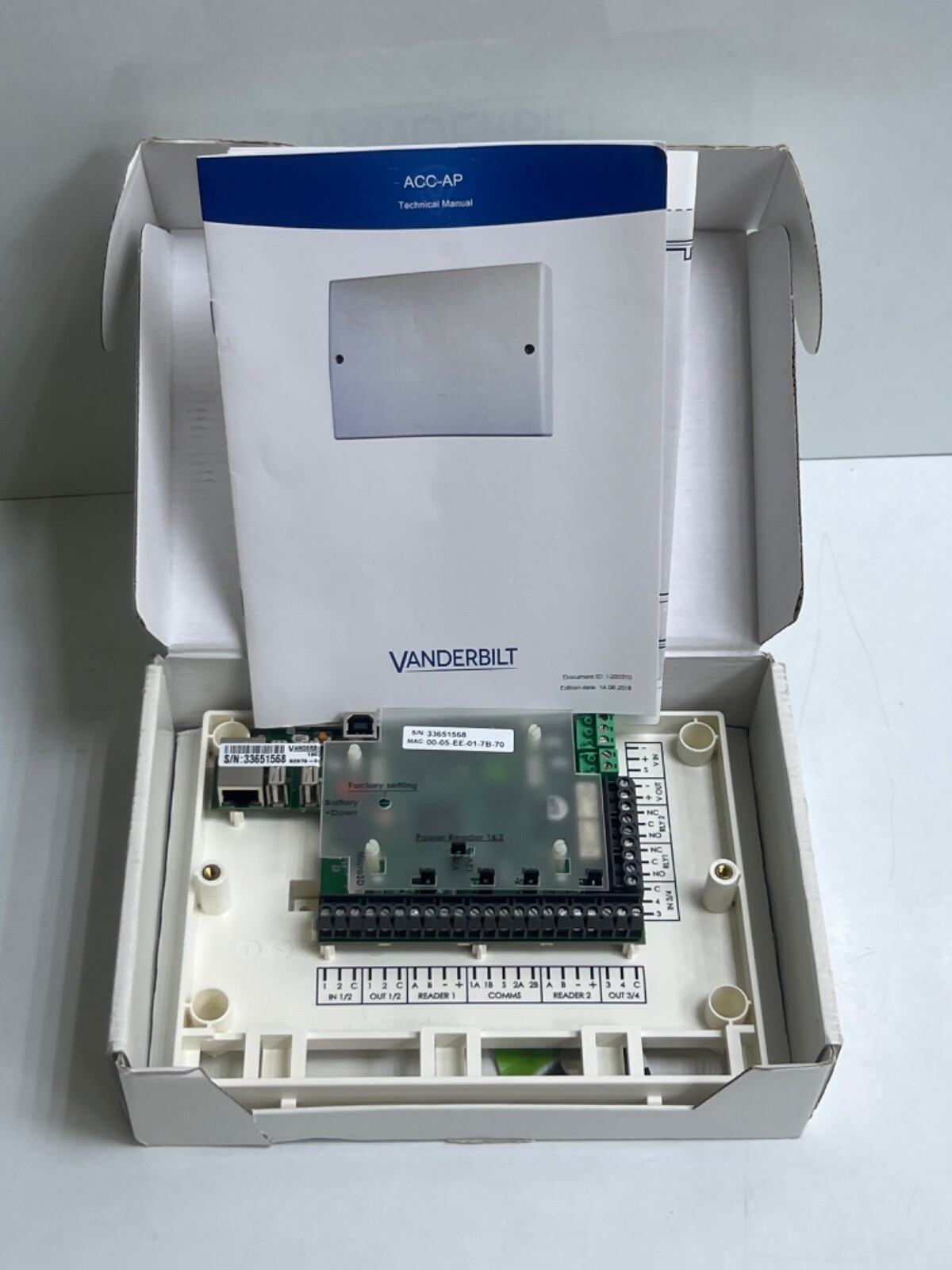 VANDERBILT ACC-AP SIPASS INTEGRATED IP DOOR CONTROLLER