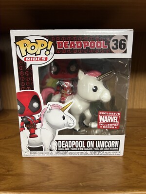 Funko Pop! Rides: Marvel - Deadpool (Riding a Unicorn) - Amazon (Exclusive) #36