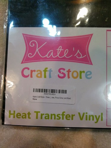 30 sheets Black Kate's Craft Store Iron On Heat Transfer Vinyl 15